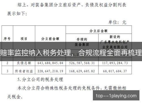 赔率监控纳入税务处理，合规流程全面再梳理